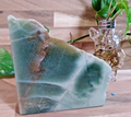 Natural Green Agate Freeform ~ Cut Base Display Stone ~ 1.35kg 130mm x 120mm