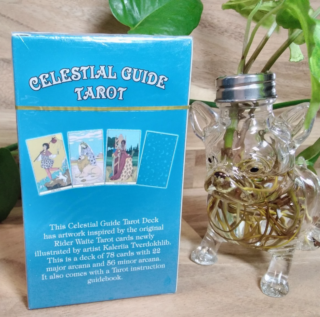 Celestial Guide Tarot Card Deck – 78 Cards with Artwork by Kaleriia Tverdokhli