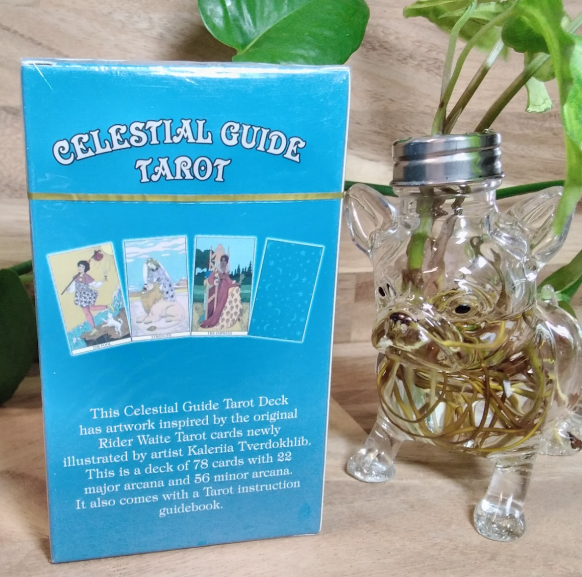 Celestial Guide Tarot Card Deck – 78 Cards with Artwork by Kaleriia Tverdokhli