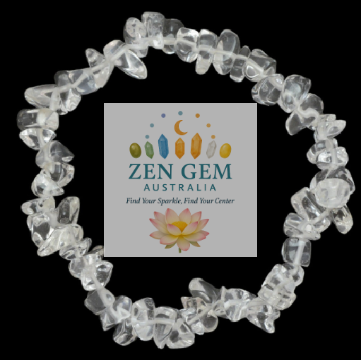Clear Quartz Crystal Chip Bracelet – Elastic ~ Clarity • Amplification • Balance