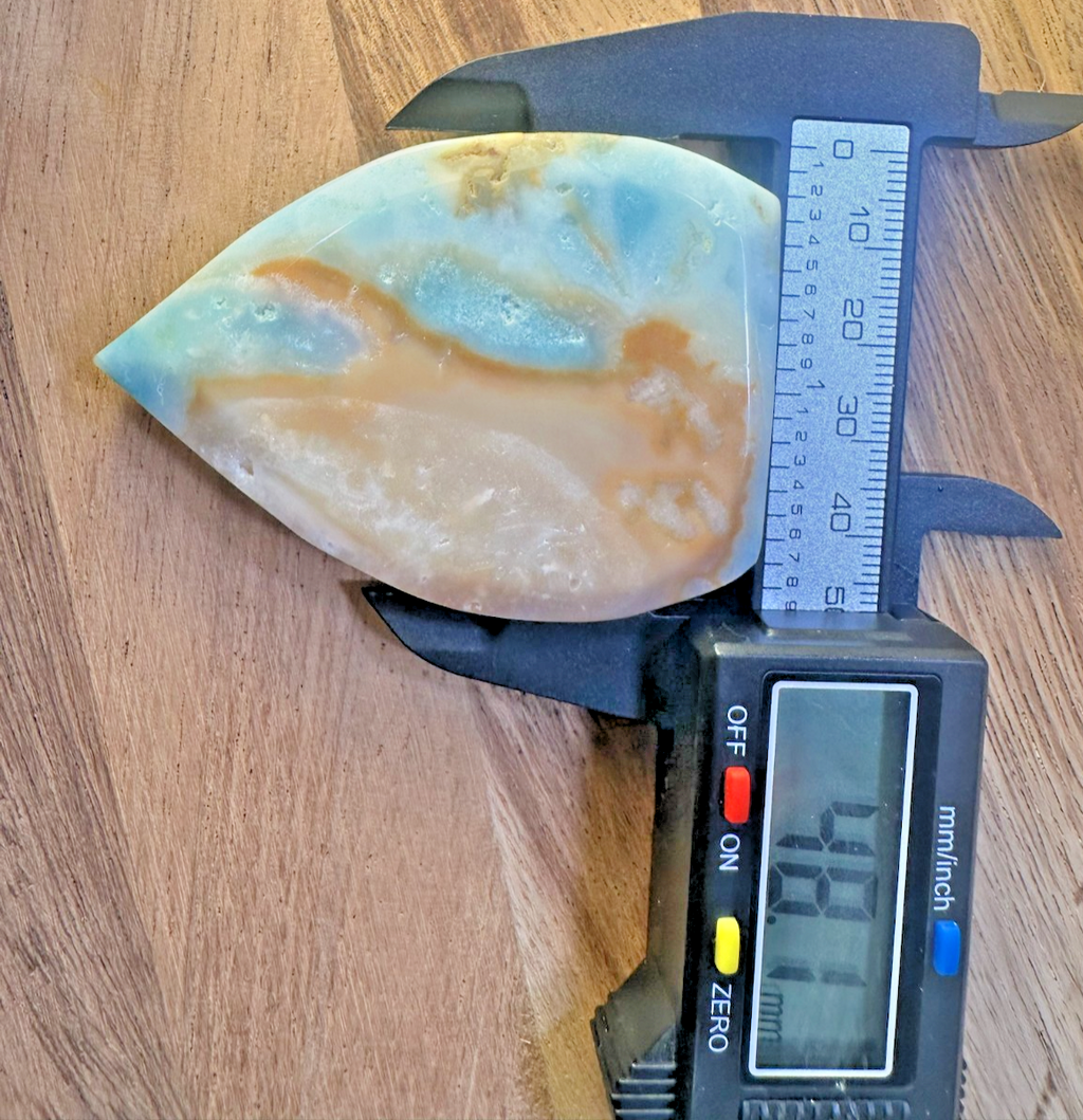 Caribbean Calcite Freeform – 70mm Calm • Soothing • Dream Energy • Inner Peace