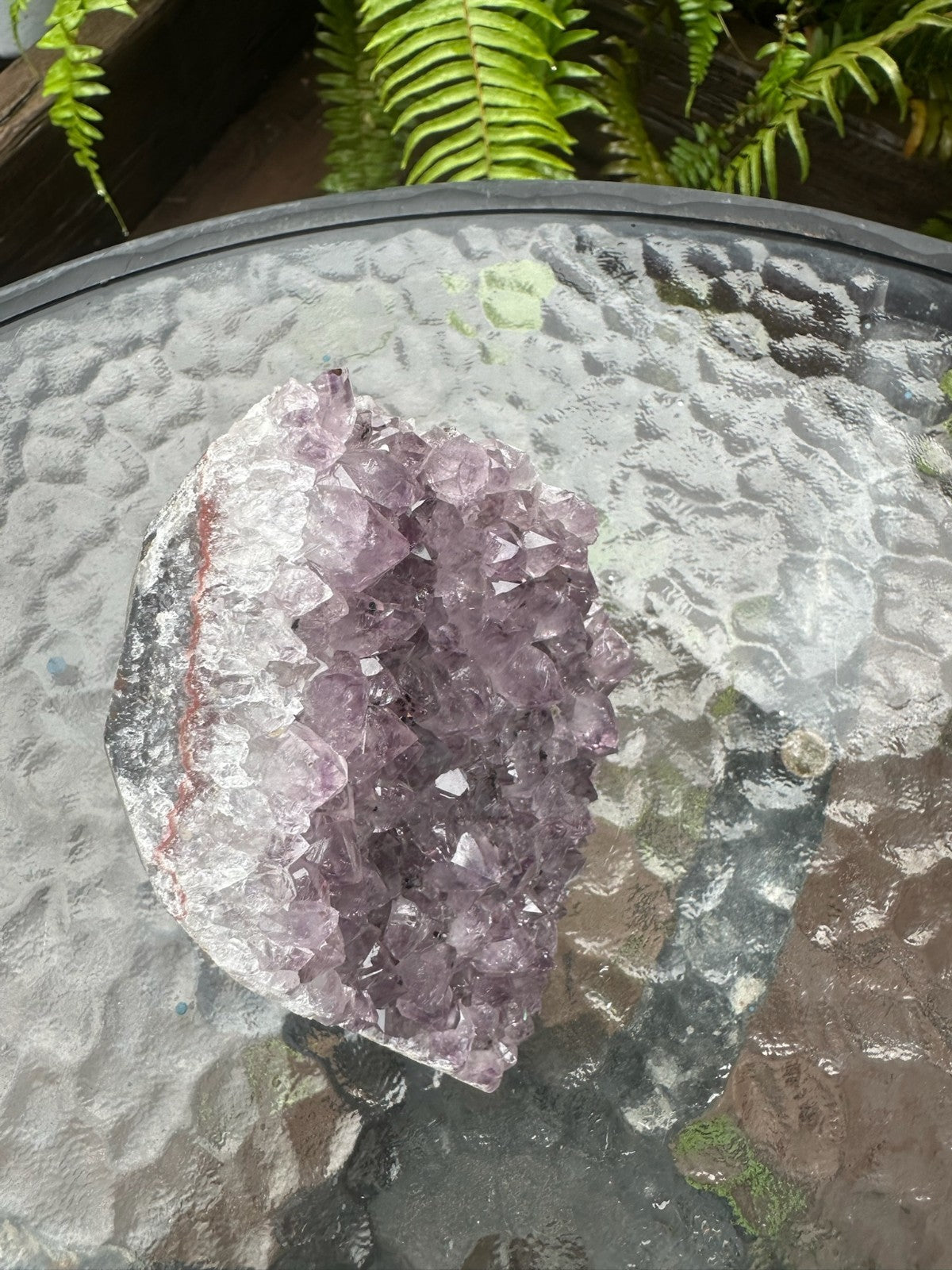Natural Amethyst Crystal Cluster Druzy Specimen Healing Stone Display