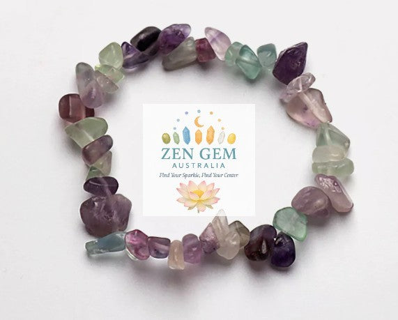 Fluorite Bracelet – Elastic ~ Focus • Clarity • Mental Balance