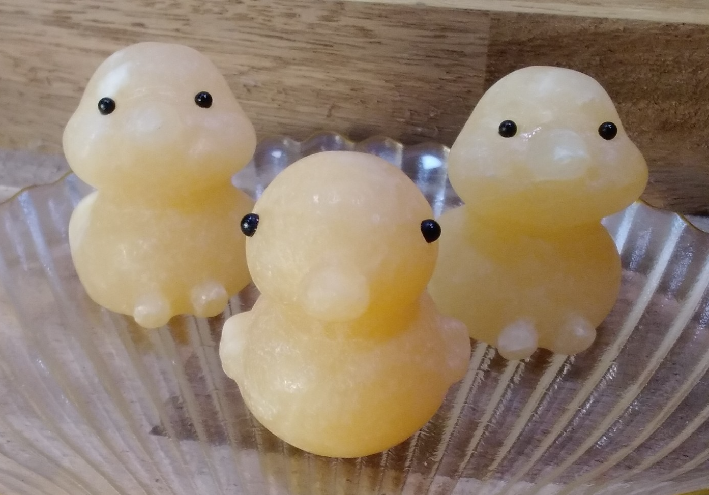 Natural Orange Calcite Duck Carving –4 m Crystal Figurine ~ Joy • Confidence (B)