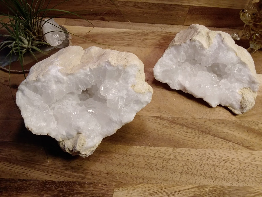 1 Large x Natural Quartz / Crystal Geode Break Your Own Geodes ~ Crystal Caves