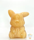 Orange Calcite Pikachu Carving – 5.5cm Crystal Figurine Joy • Confidence