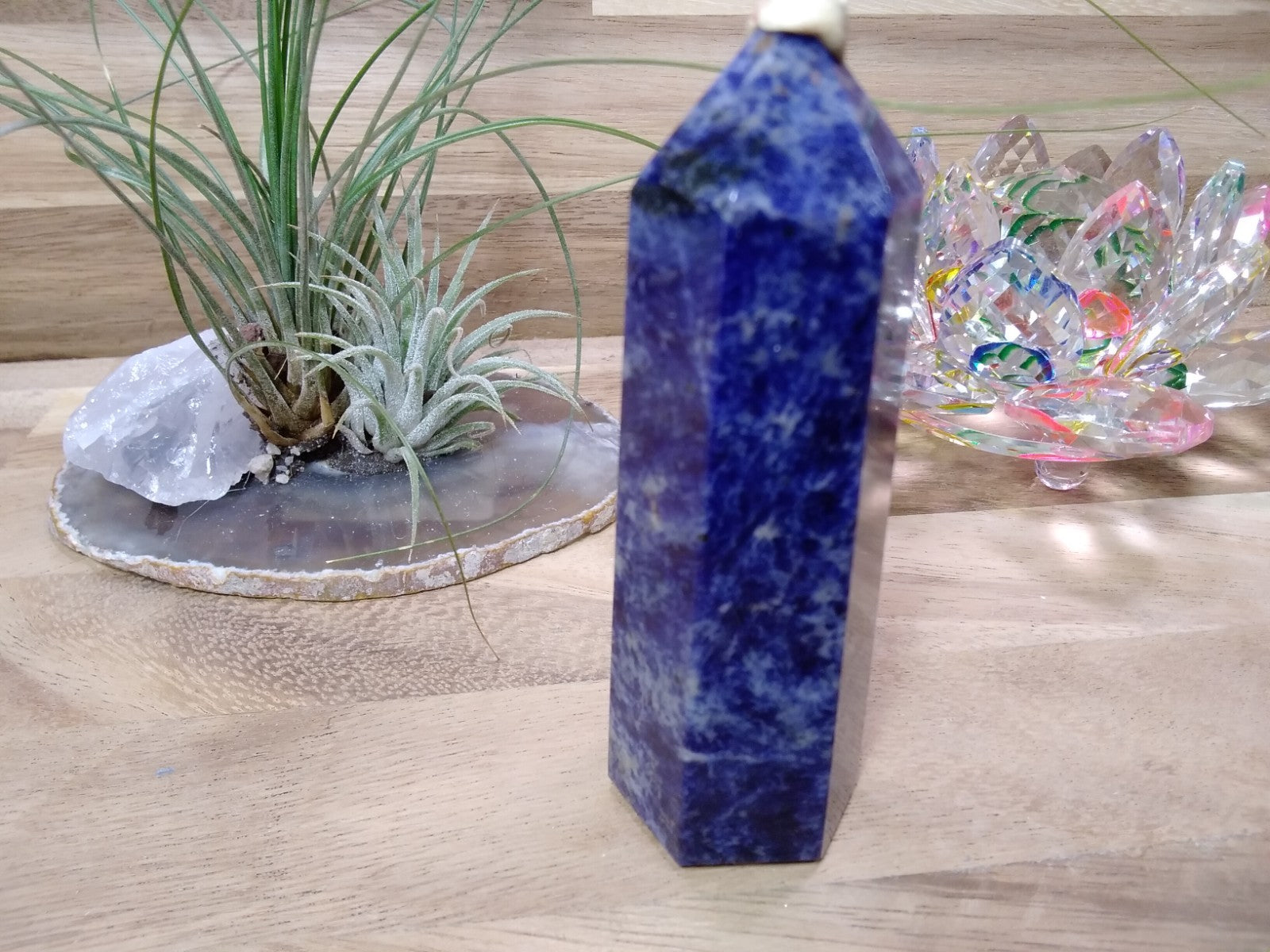 Sodalite Tower ~ 10 cm~ Crystal Generator ~ Blue Stone Healing Crystal ~ 132 g