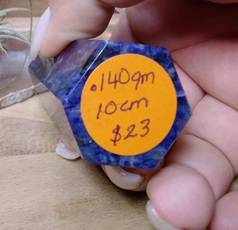 Sodalite Tower ~ 10cm ~ Crystal Generator ~ Blue Stone Healing Crystal ~ 140g