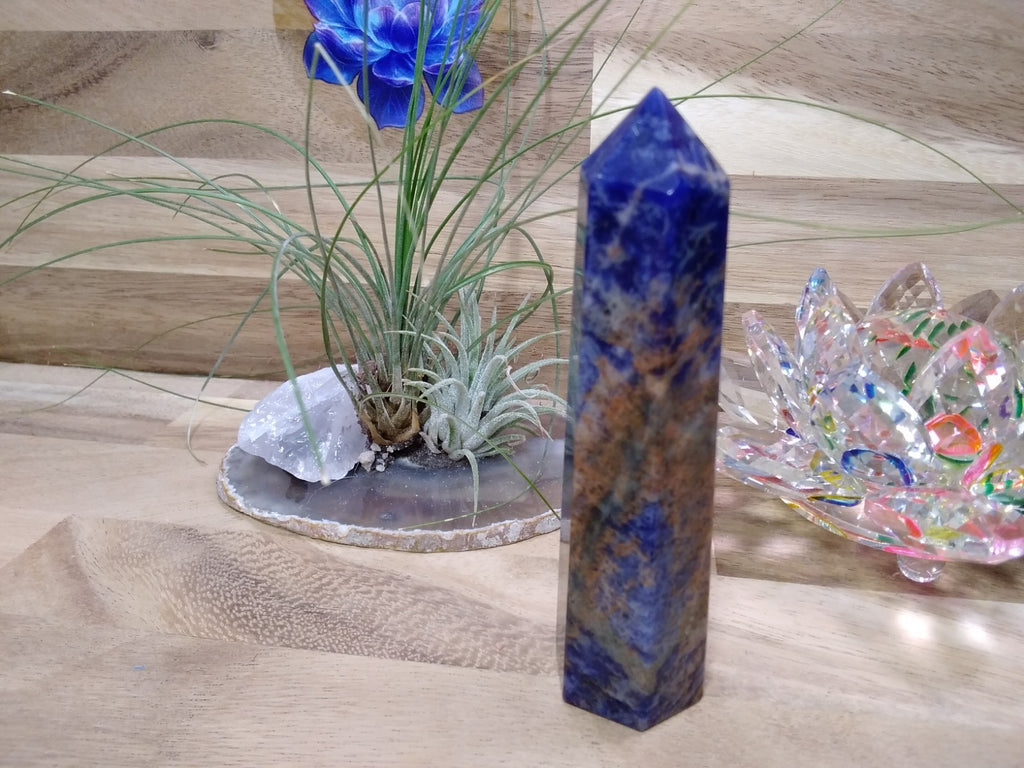 Sodalite Tower ~ 10 cm ~ Crystal Generator ~ Blue Stone Healing Crystal ~ 114 g