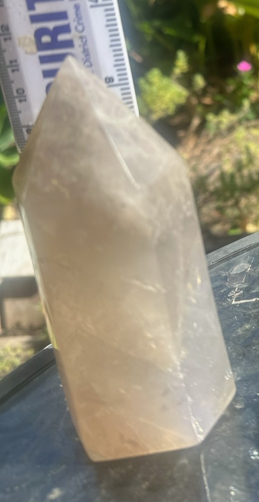Blue Rose Quartz Tower Generator Crystal Point Healing Stone Natural Polished ~D