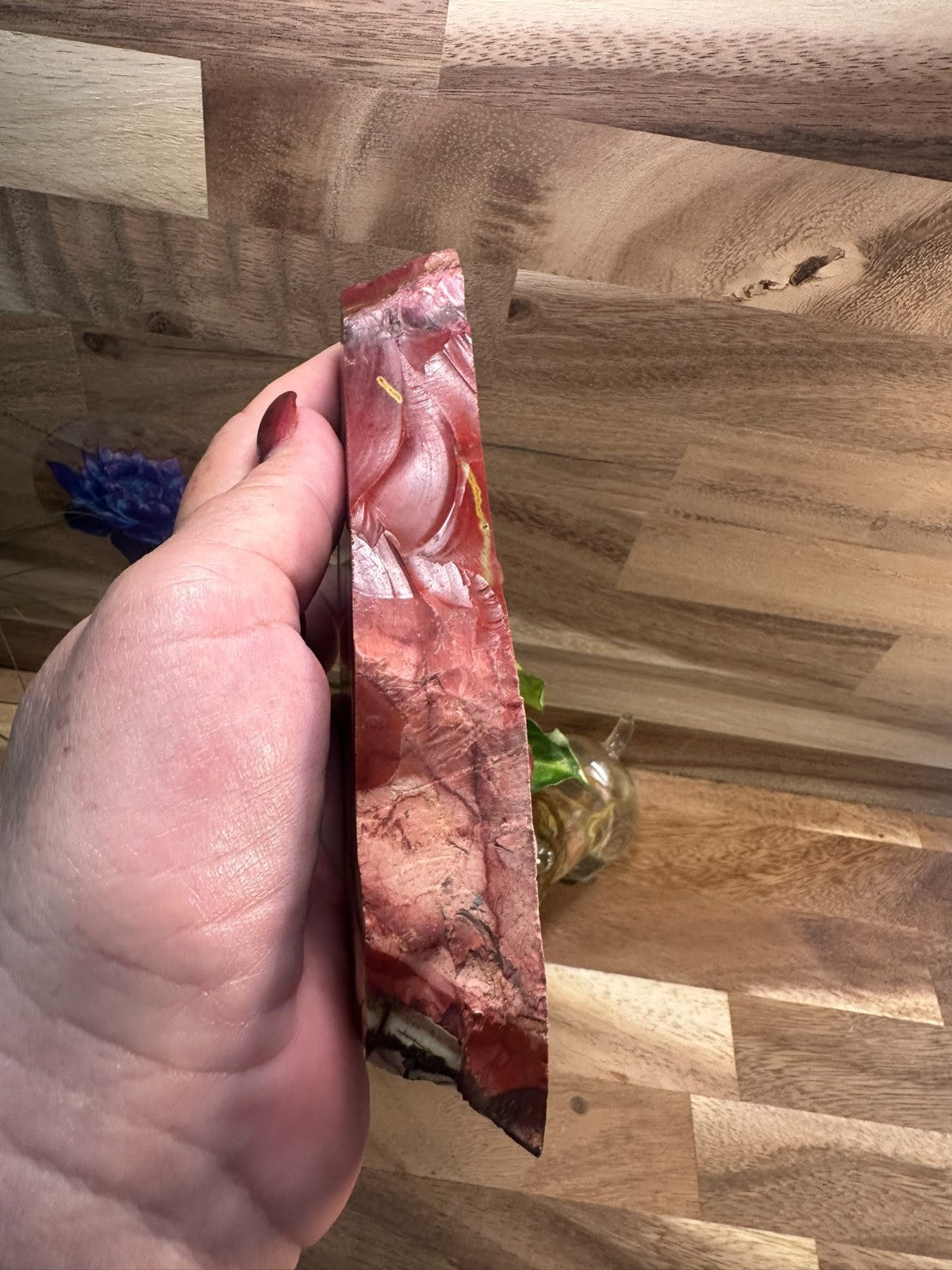 Natural Brecciated Mookaite Jasper Slab ~ Pilbara WA ~ 555 grams ~ 17cm