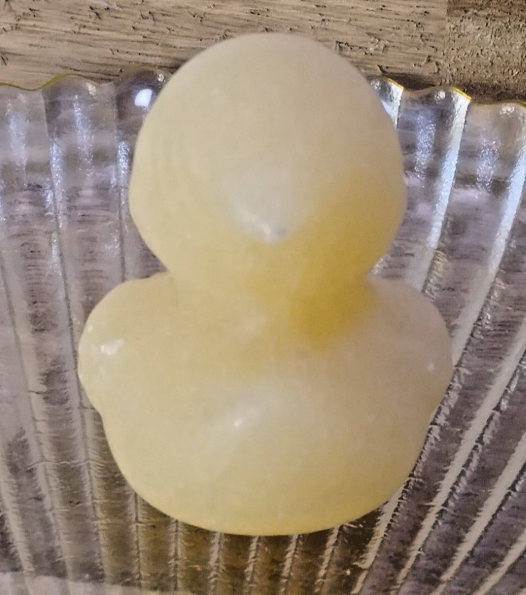 Natural Orange Calcite Duck Carving –4 m Crystal Figurine ~ Joy • Confidence (A)