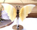 Yellow Calcite Butterfly – Crystal Wing Display on Stand Strength • Confidence