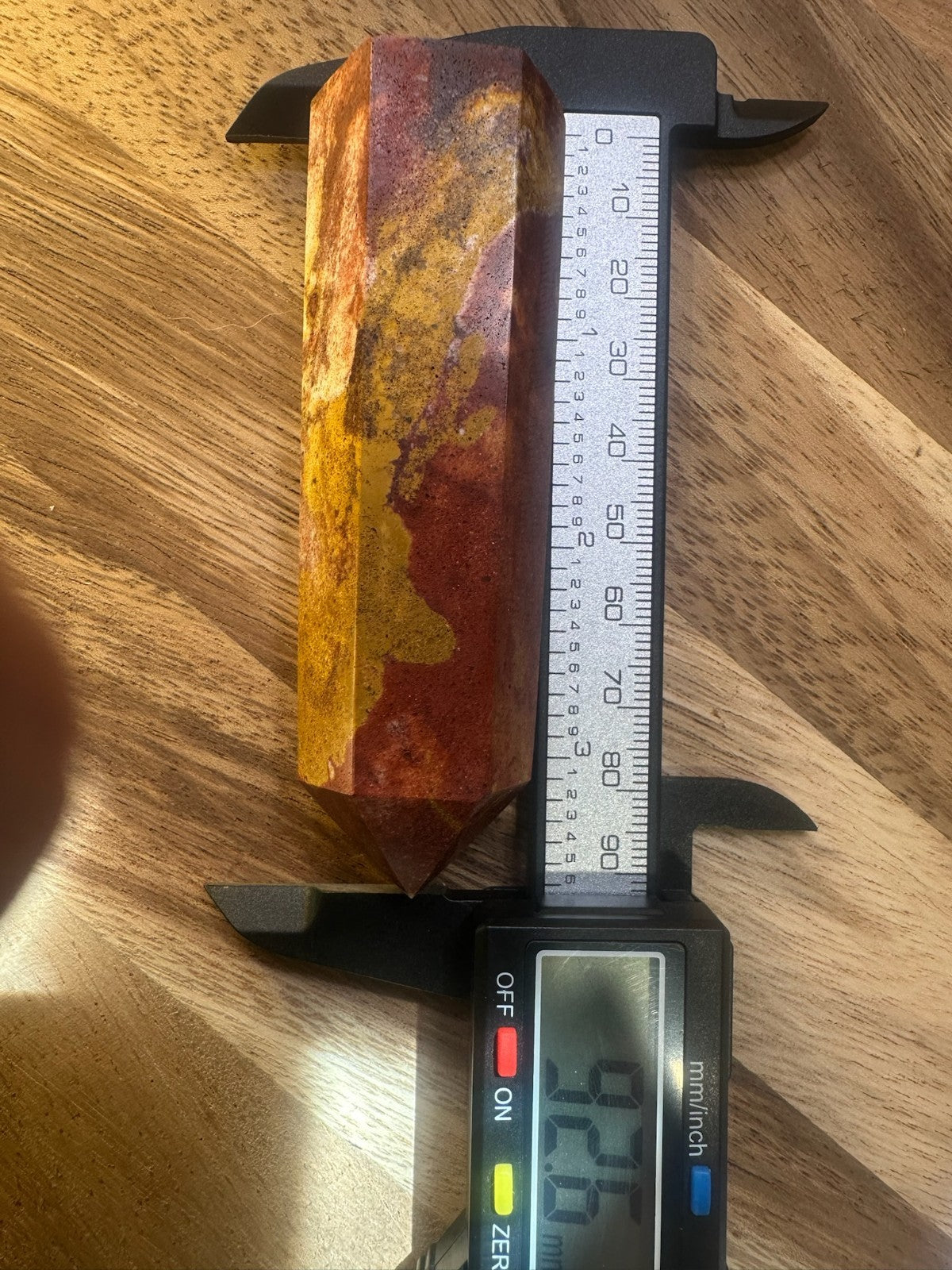 Van Gogh Jasper Crystal Point Tower ~ 90mm 115g Polished Natural Stone Grounding