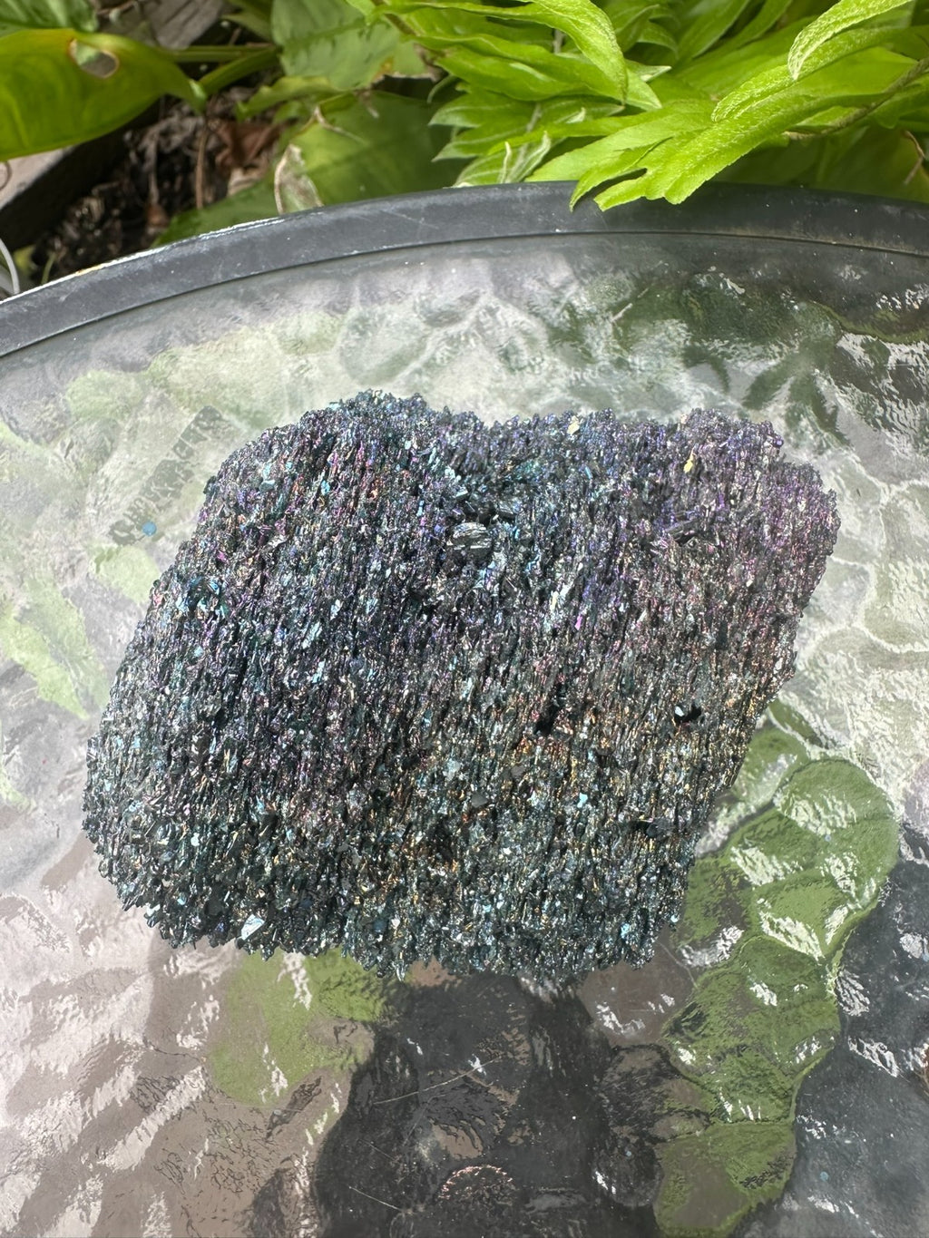 Rainbow Hematite ~ Crystal Cluster ~ Iridescent Metallic Mineral Specimen ~ 275g