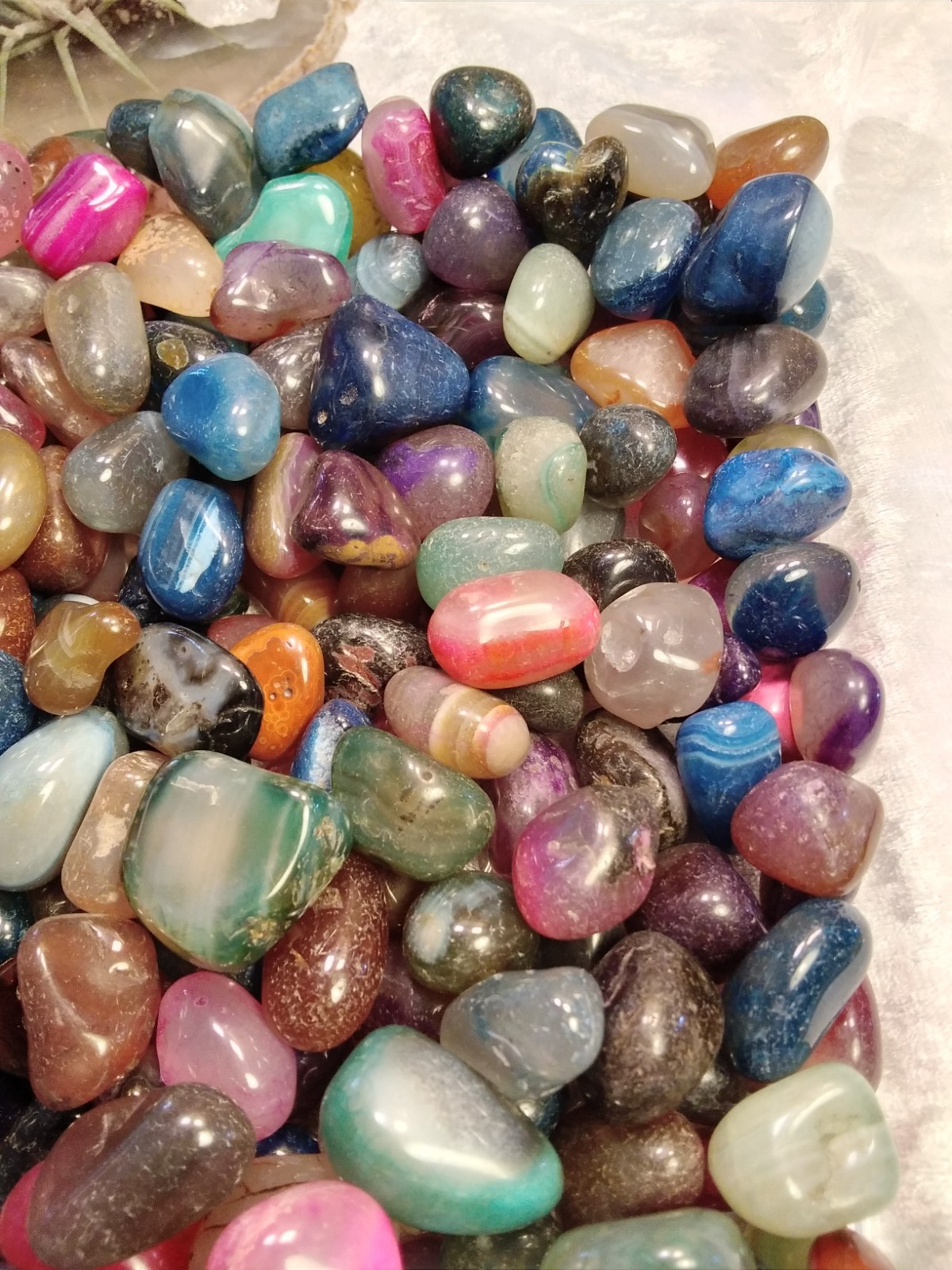 Agate Tumble Stone Mix ~Natural Stone Tumbled and Polished ~ Various weights