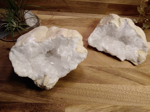 1 Large x Natural Quartz / Crystal Geode Break Your Own Geodes ~ Crystal Caves