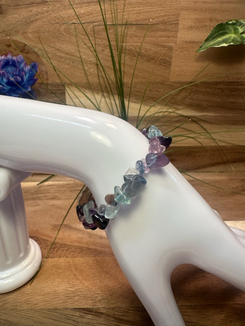 Fluorite Bracelet – Elastic ~ Focus • Clarity • Mental Balance