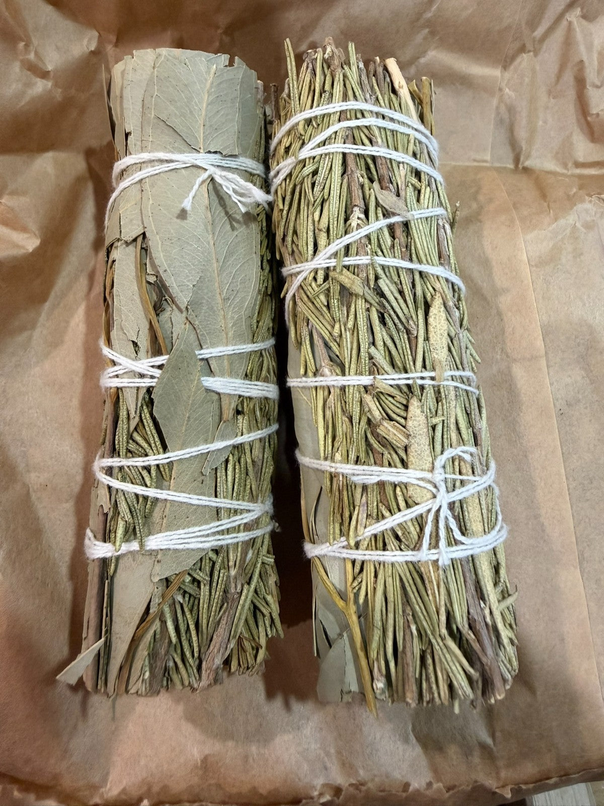 Australian Eucalyptus Rosemary Smudge Bundle Cleansing Protection Spiritual Herb