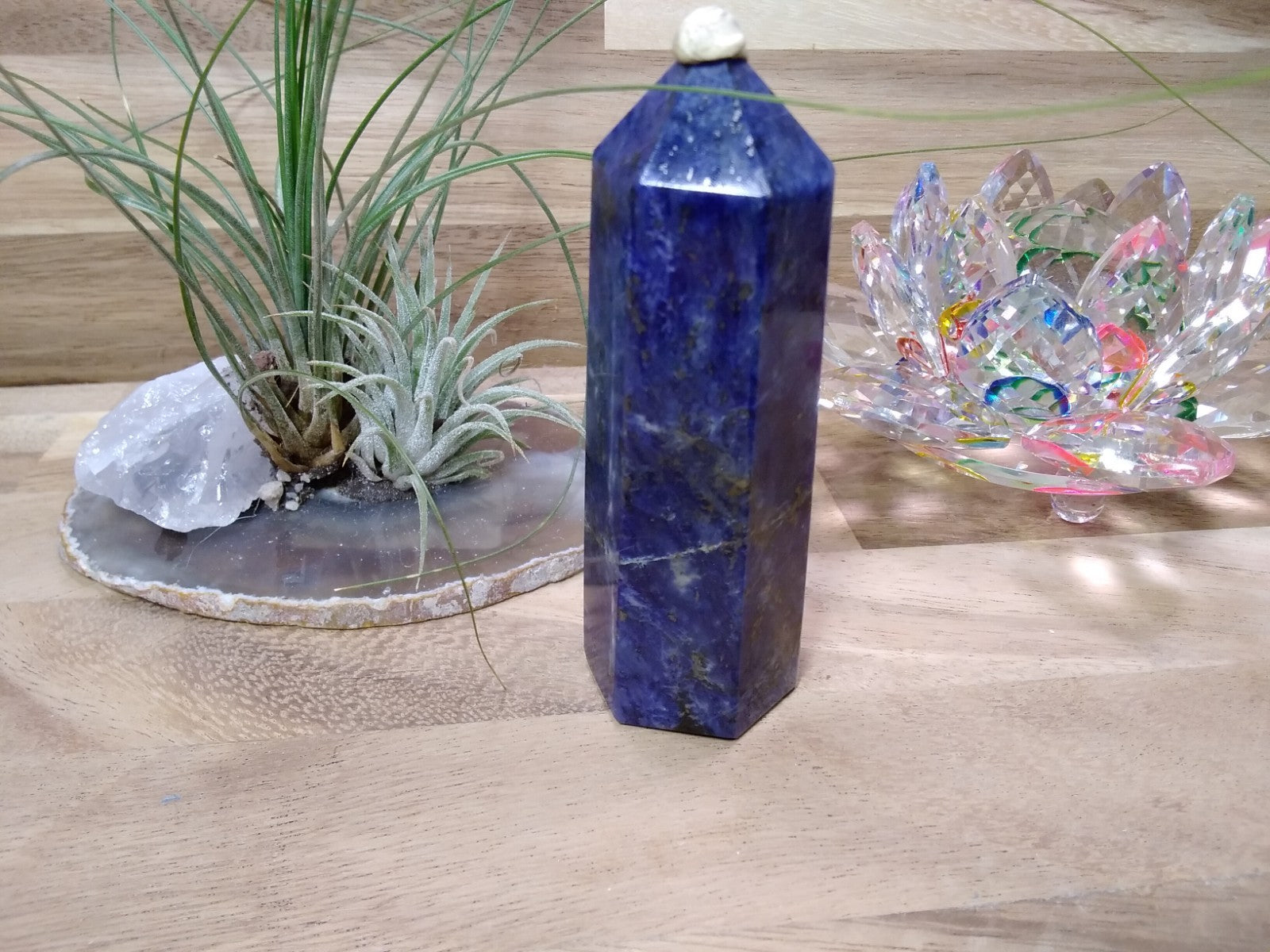 Sodalite Tower ~ 10cm ~ Crystal Generator ~ Blue Stone Healing Crystal ~ 140g