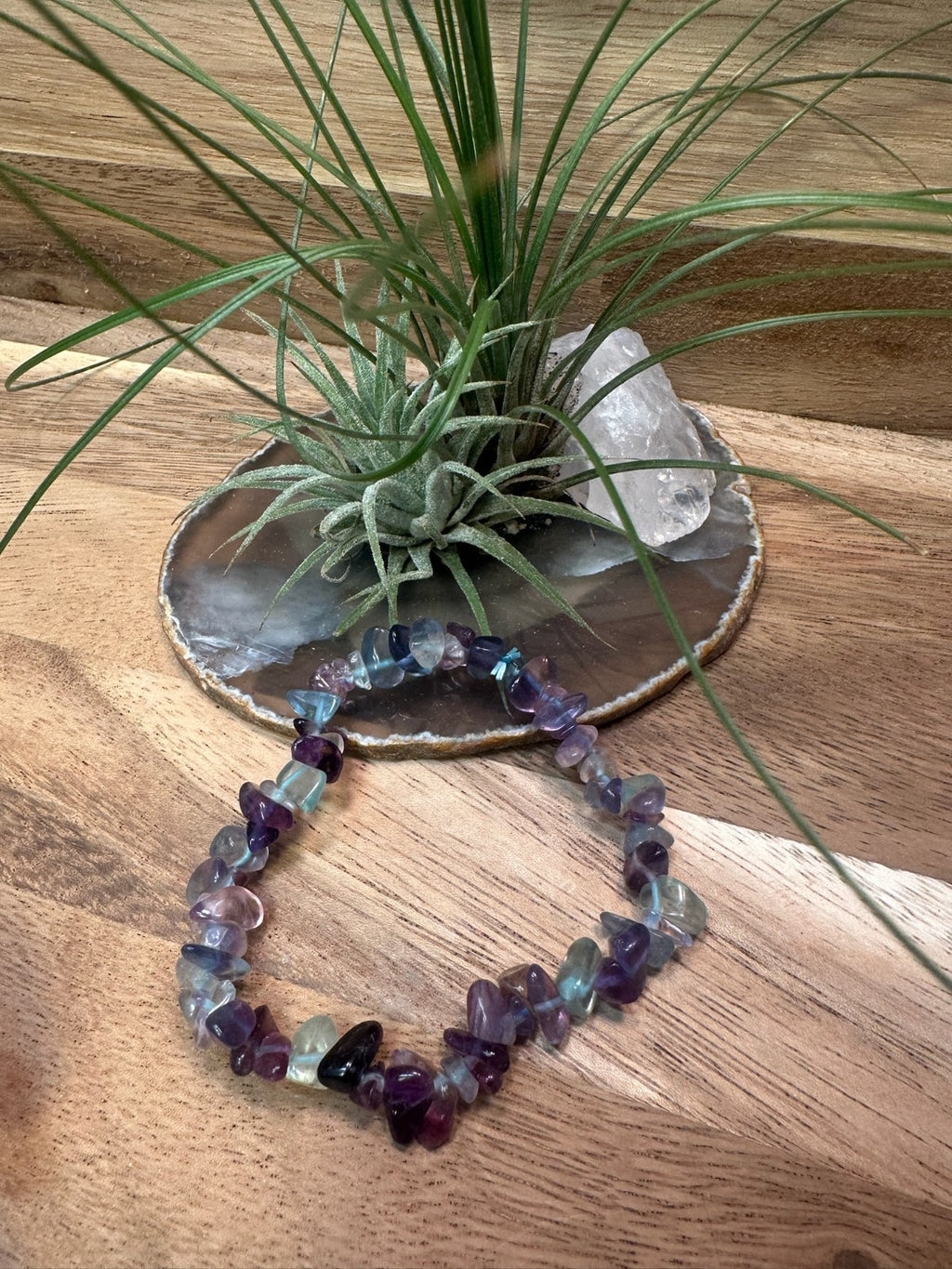 Fluorite Bracelet – Elastic ~ Focus • Clarity • Mental Balance
