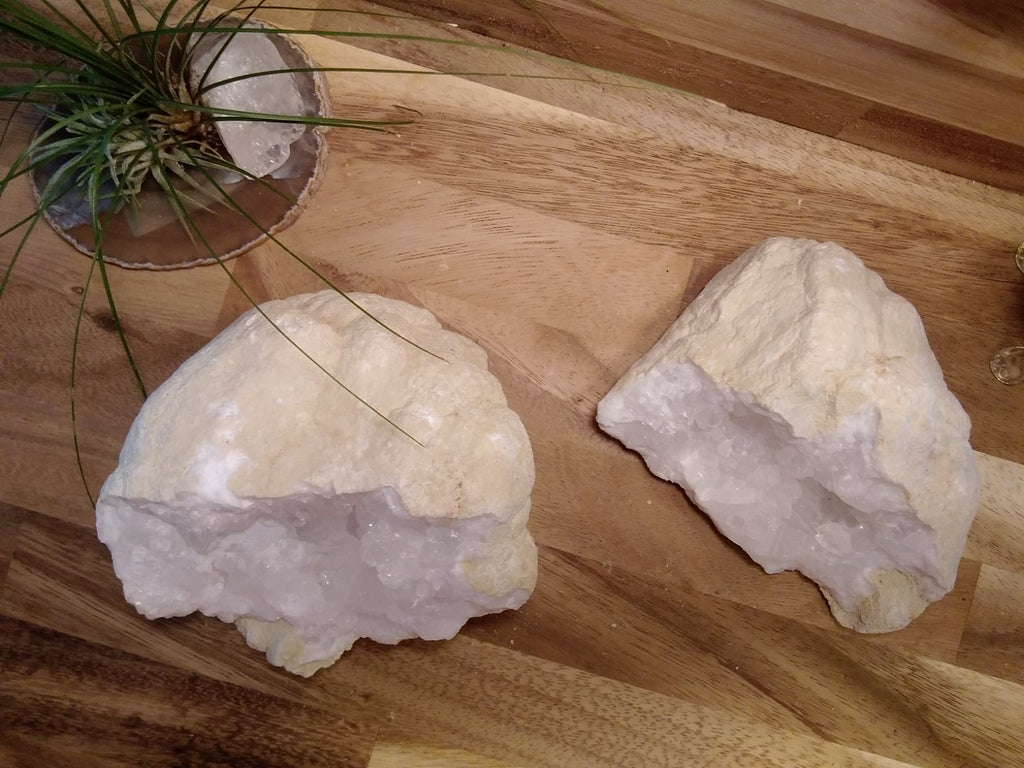 1 Large x Natural Quartz / Crystal Geode Break Your Own Geodes ~ Crystal Caves