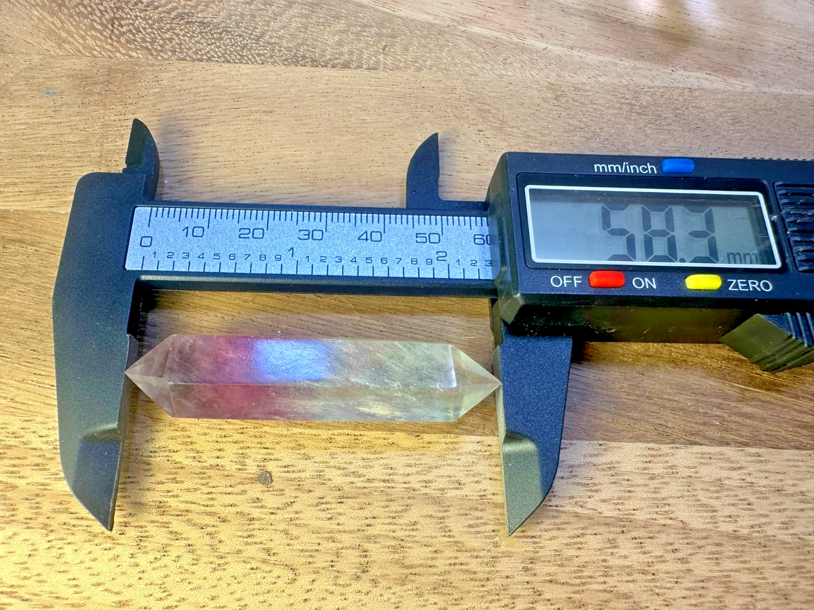 Rainbow Fluorite Double Terminated Point – 60mm Clarity • Focus • Balance • (B)