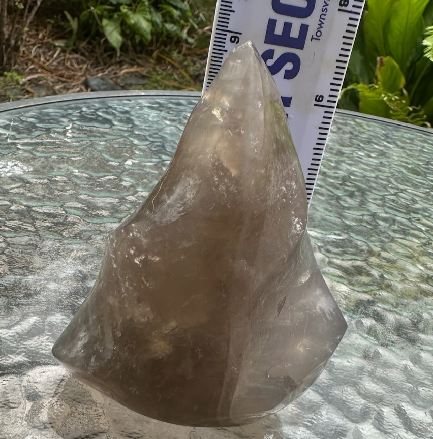 Blue Rose Quartz Flame ~ Crystal Natural Polished Healing Stone Display ~ D