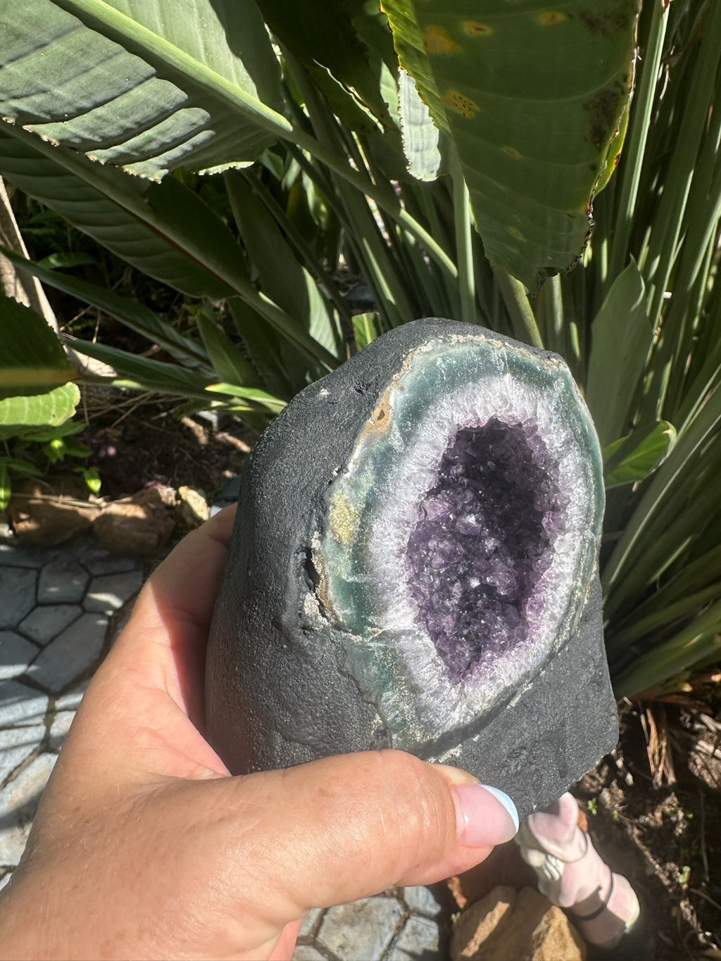 Large Amethyst Geode Crystal Cave ~ Natural Druzy Healing Stone ~ 1.58 kg