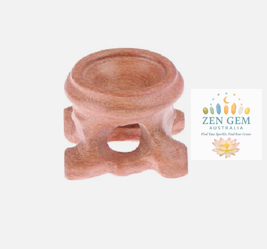 Vintage Solid Wood Ball Stand – Retro Display Holder for Crystal Spheres 3cm