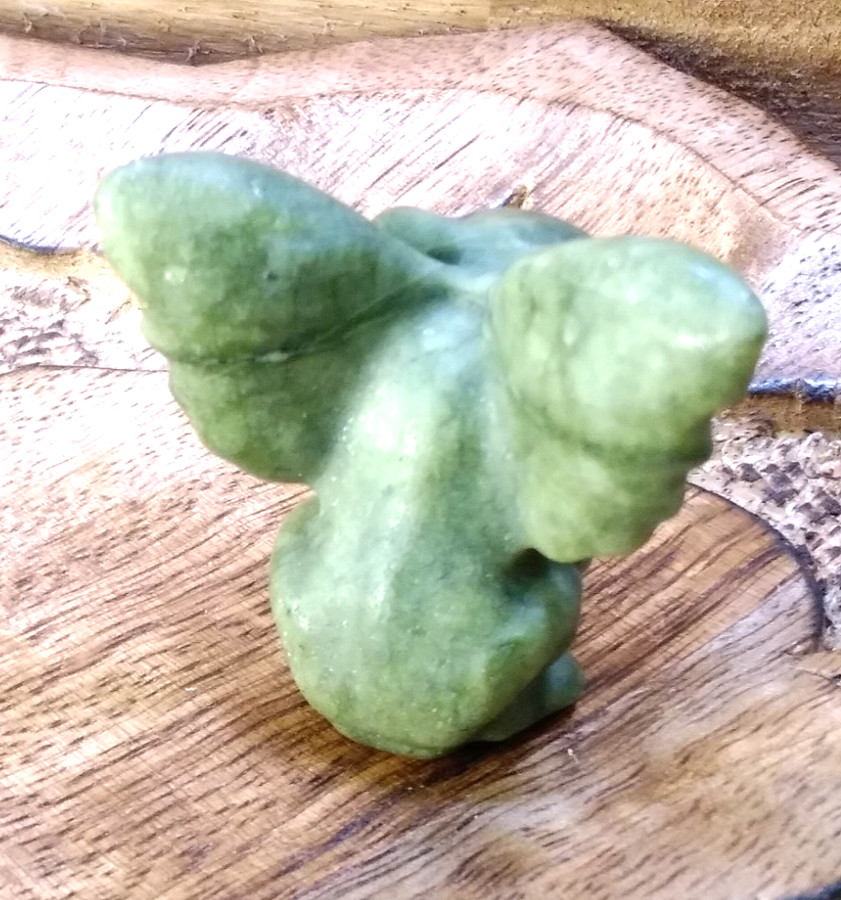 2" Natural Jade Gargoyle Skull – Hand Carved Crystal – 1PC Protection • Strength