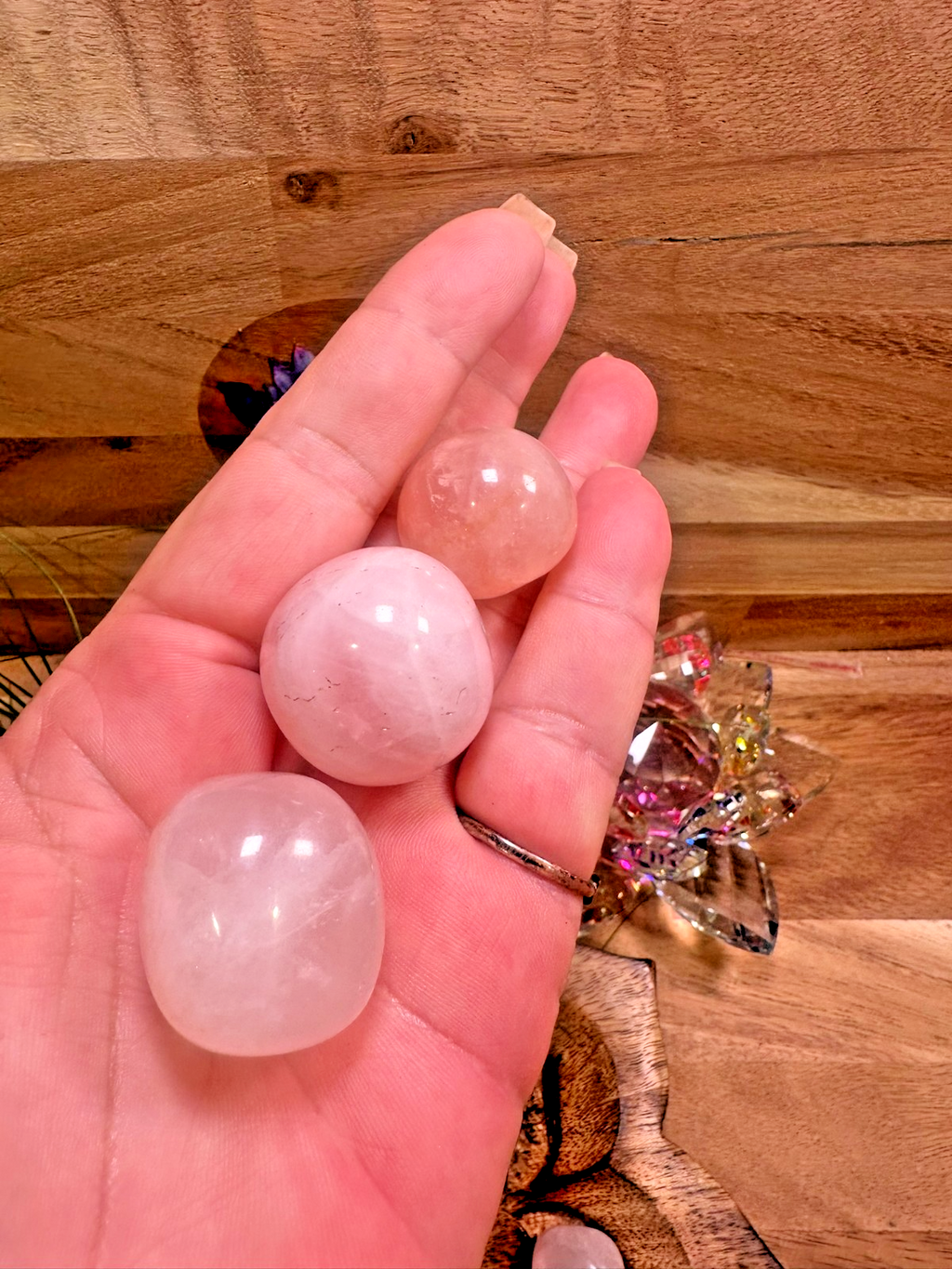 Rose Quartz Tumble ~ 100 gm ~ Natural Tumbled and Polished ~ Australia