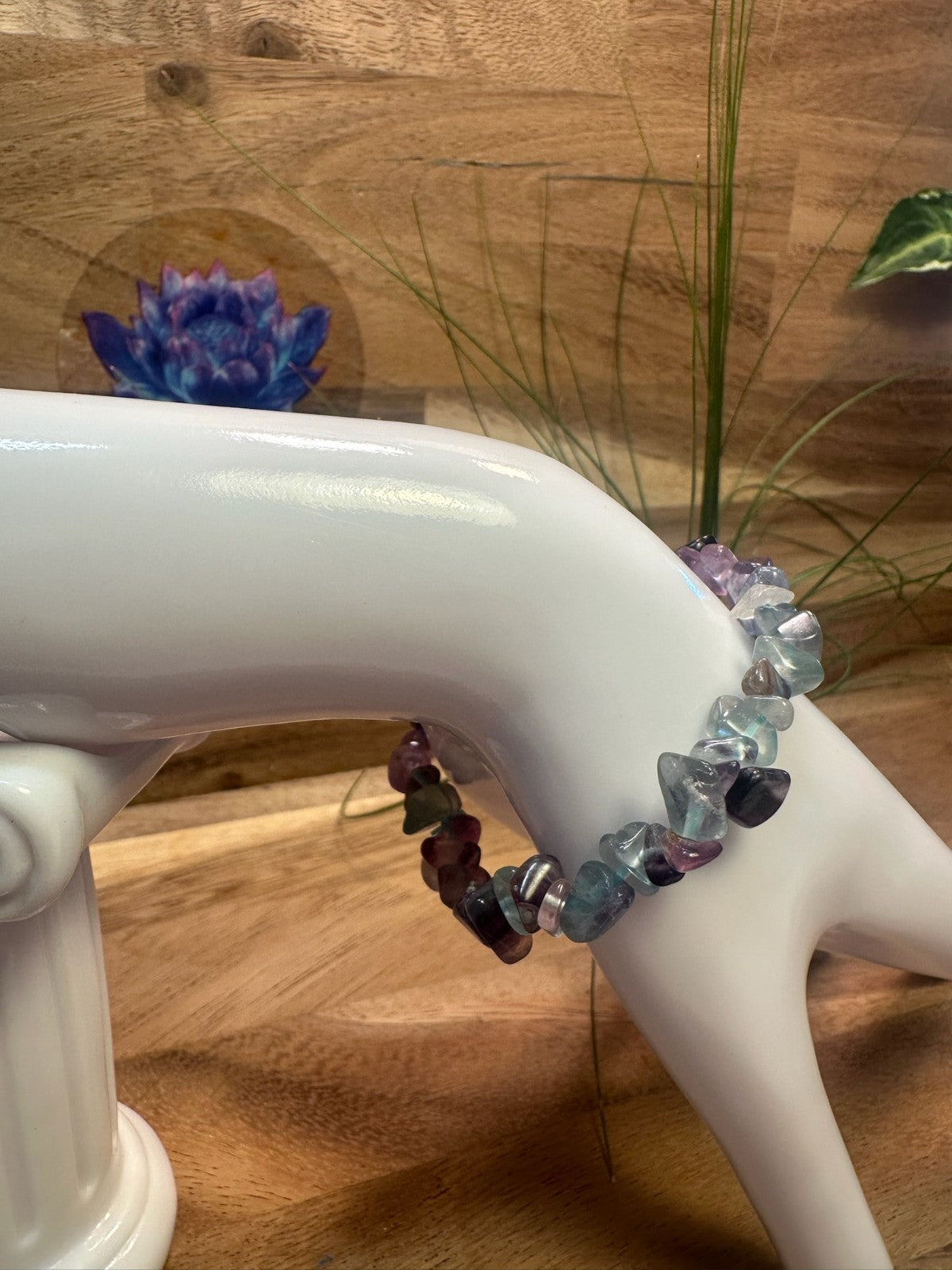 Fluorite Bracelet – Elastic ~ Focus • Clarity • Mental Balance