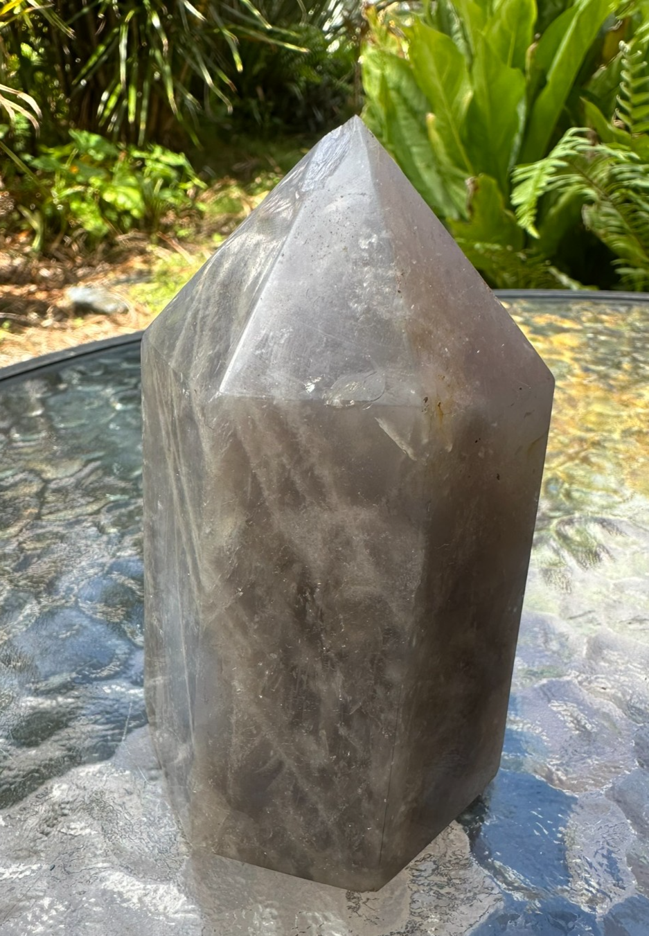 Blue Rose Quartz Tower Generator Crystal Point Healing Stone Natural Polished ~B