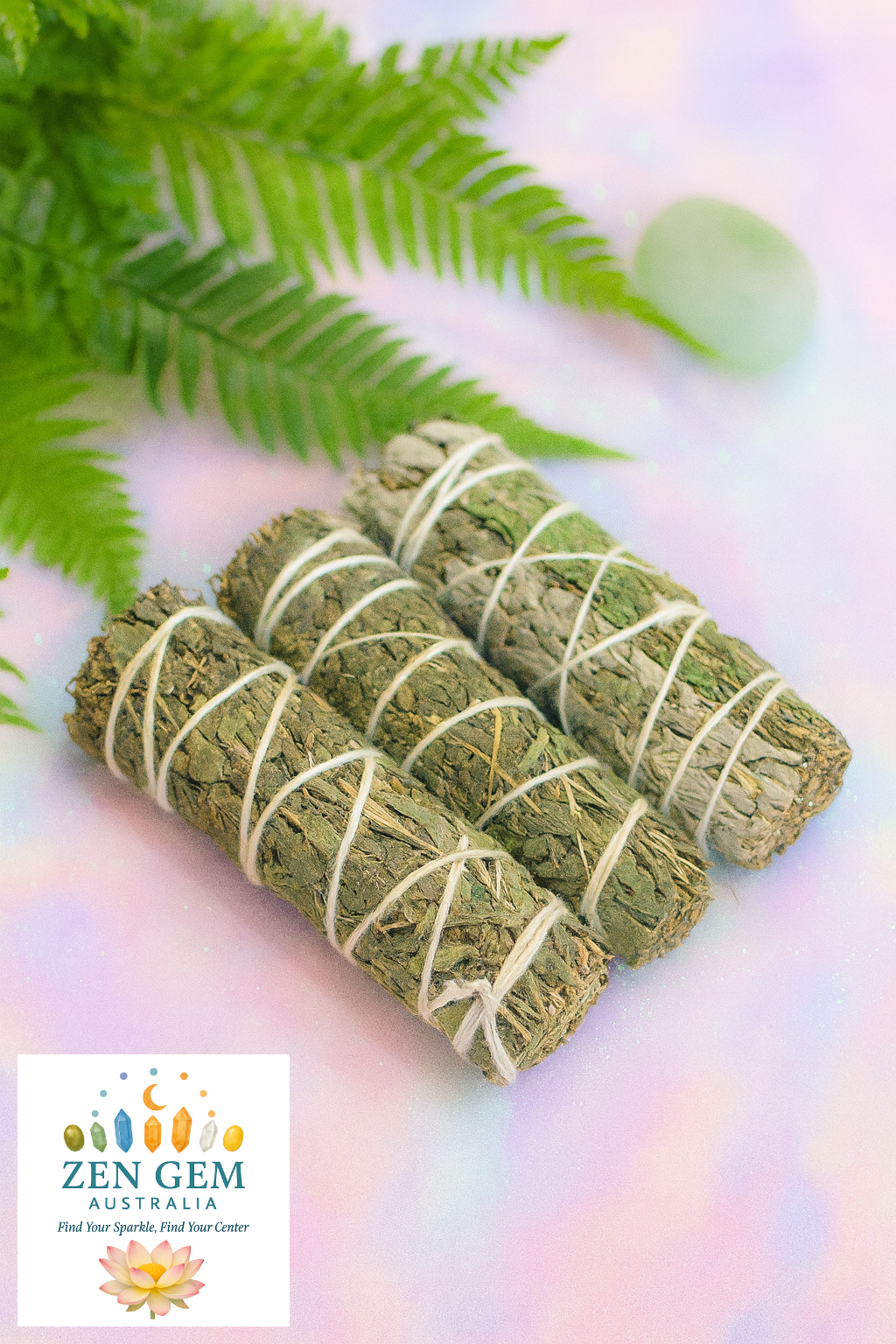 White Sage & Mugwort Smudge Stick 10cm ~ Realign Your Energy