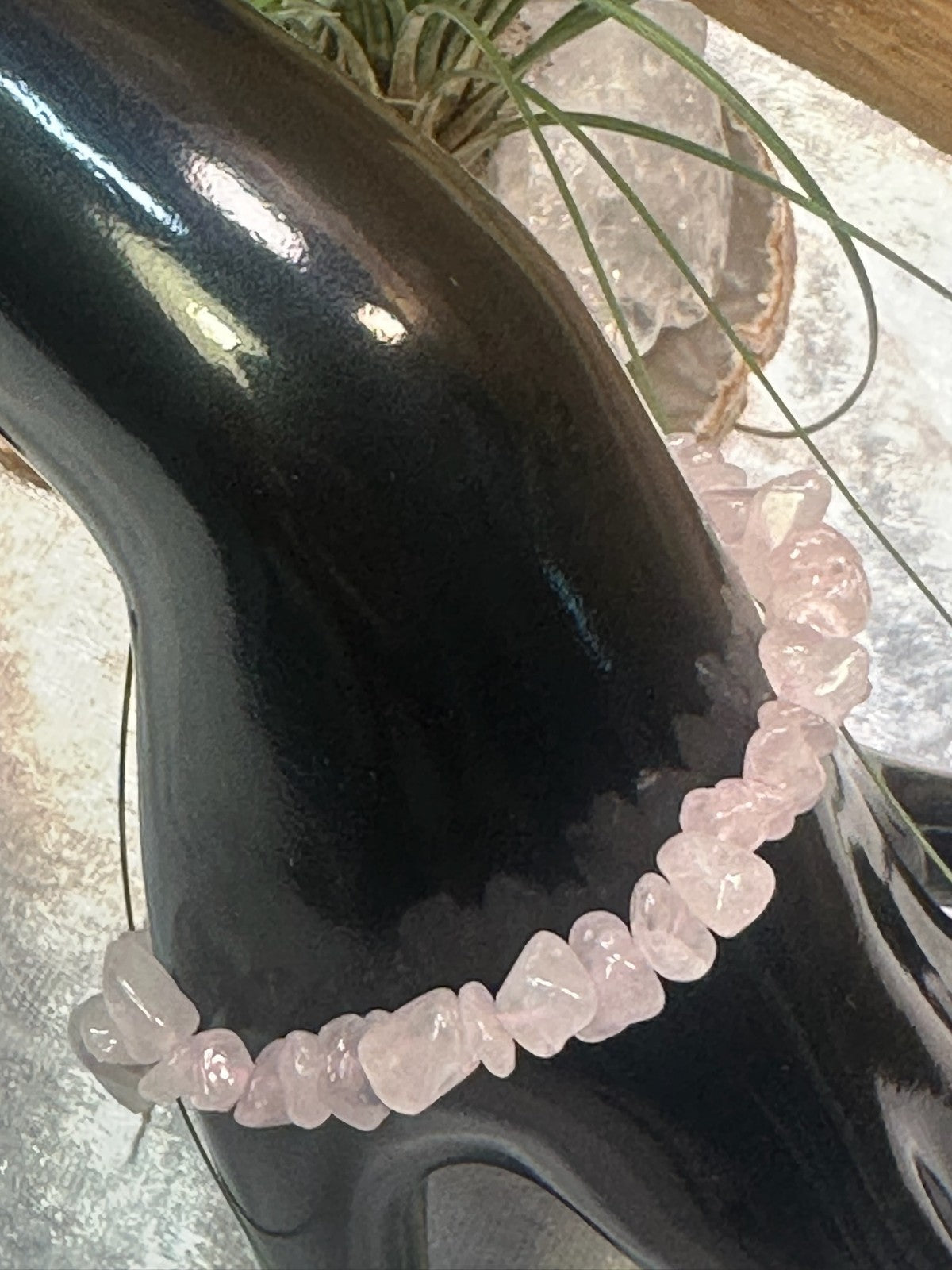 Rose Quartz Bracelet – Elastic ~ Love • Compassion • Emotional Healing