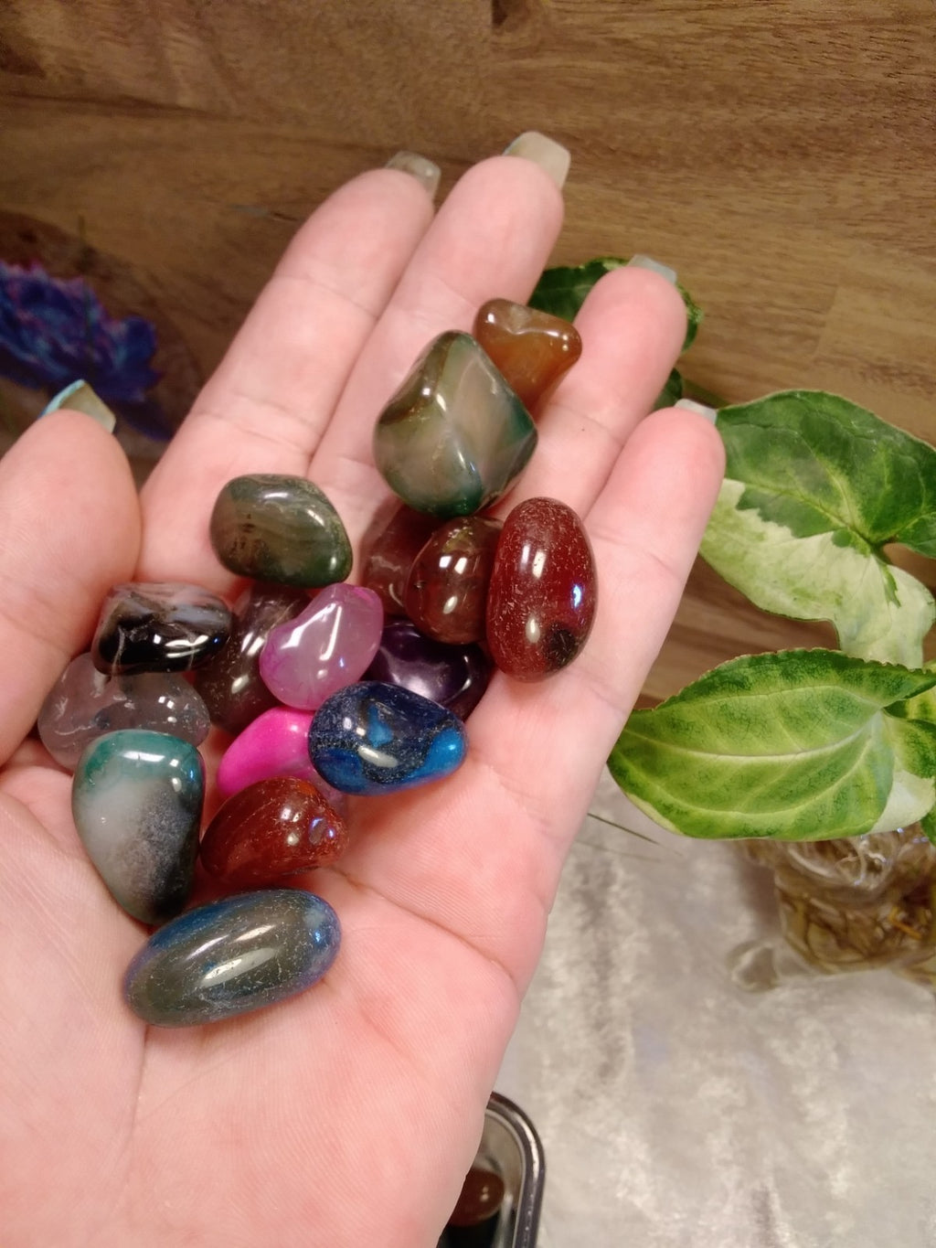 Agate Tumble Stone Mix ~Natural Stone Tumbled and Polished ~ Various weights