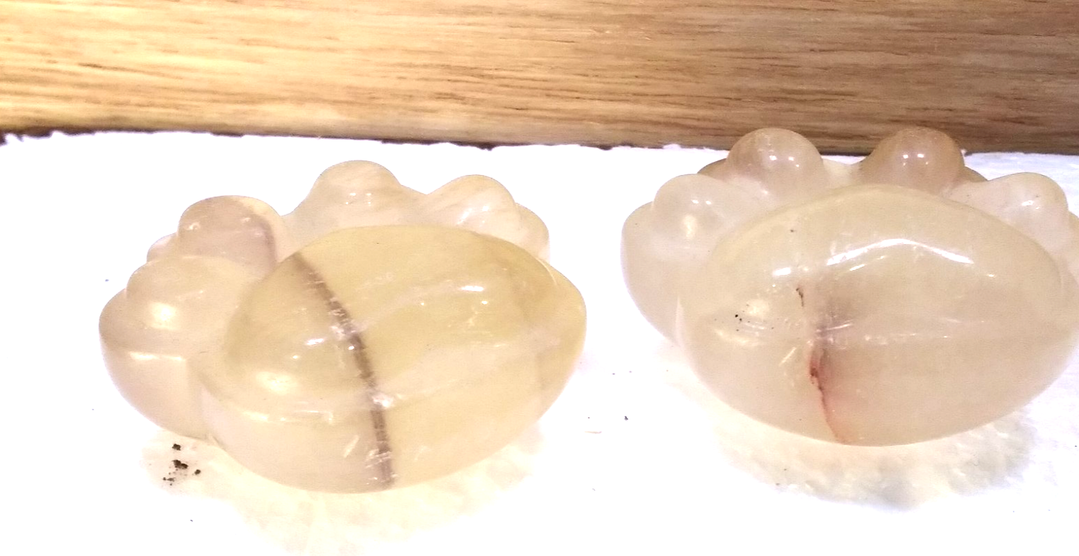 Yellow Flurorite Paw Print – Polished Crystal ~Clarity • Focus • Positive Energy