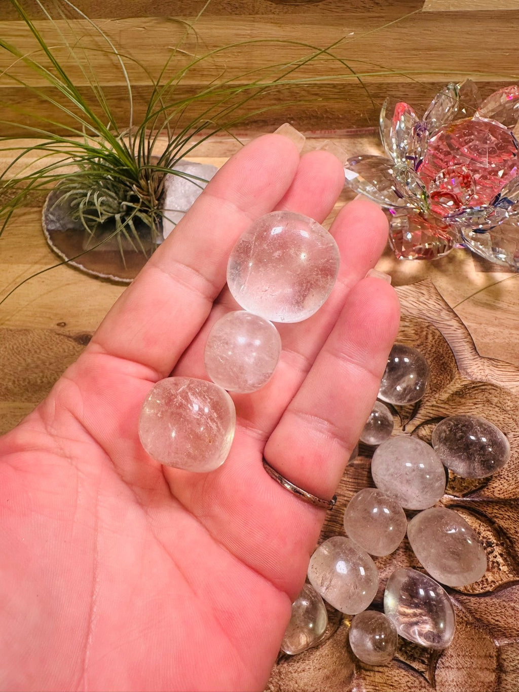 Clear Quartz Tumble Stone~ each ~ Natural Stone Tumbled and Polished ~ Australia
