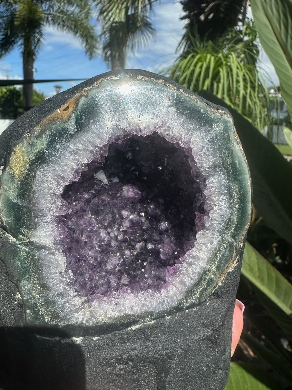 Large Amethyst Geode Crystal Cave ~ Natural Druzy Healing Stone ~ 1.58 kg