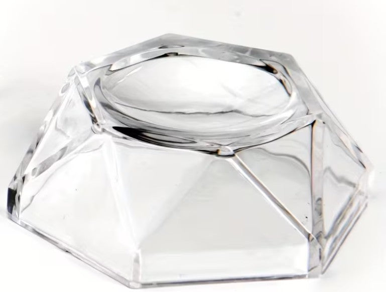 2 x small Acrylic Crystal Stands – Clear Display Sphere Stand ~ 4.6cm x 2 cm