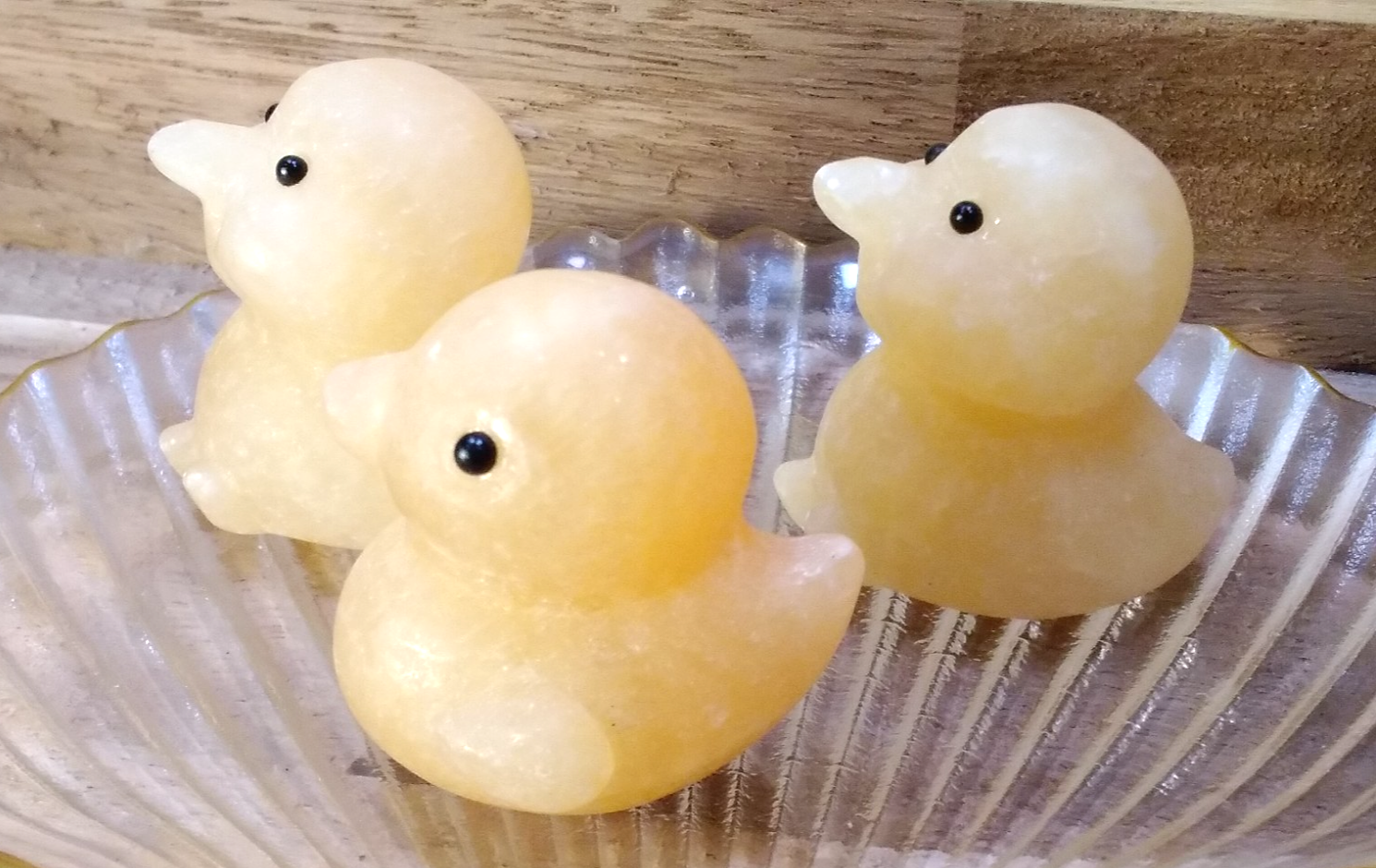 Natural Orange Calcite Duck Carving –4 m Crystal Figurine ~ Joy • Confidence (B)