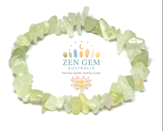 New Jade (Serpentine) Bracelet – Elastic ~ Calm • Balance • Gentle Renewal