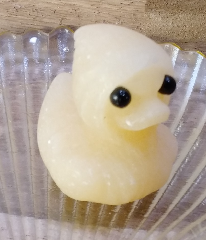 Natural Orange Calcite Duck Carving –4 m Crystal Figurine ~ Joy • Confidence (A)