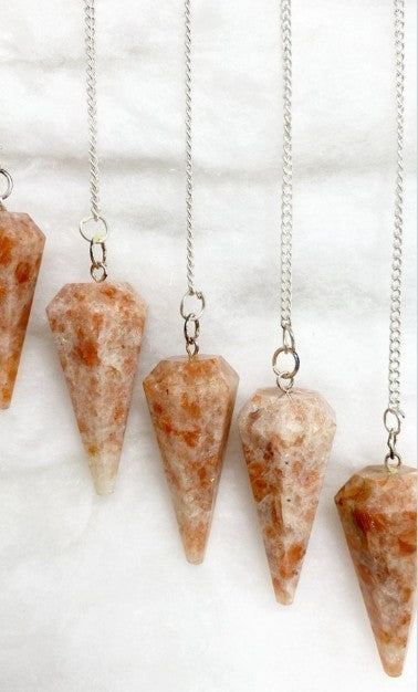 Sunstone Pendulum ~ Crystal Dowsing Tool ~ Divination ~ Confidence • Joy
