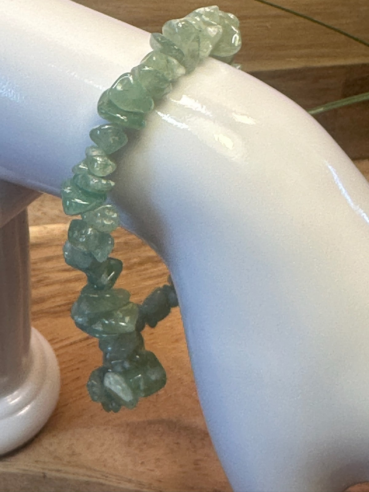 Green Aventurine Bracelet – Elastic ~ Luck • Opportunity • Emotional Balance
