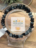 Snowflake Obsidian Bracelet – Elastic ~ Protection • Balance • Grounding