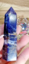 Sodalite Tower ~ 10cm ~ Crystal Generator ~ Blue Stone Healing Crystal ~ 115g