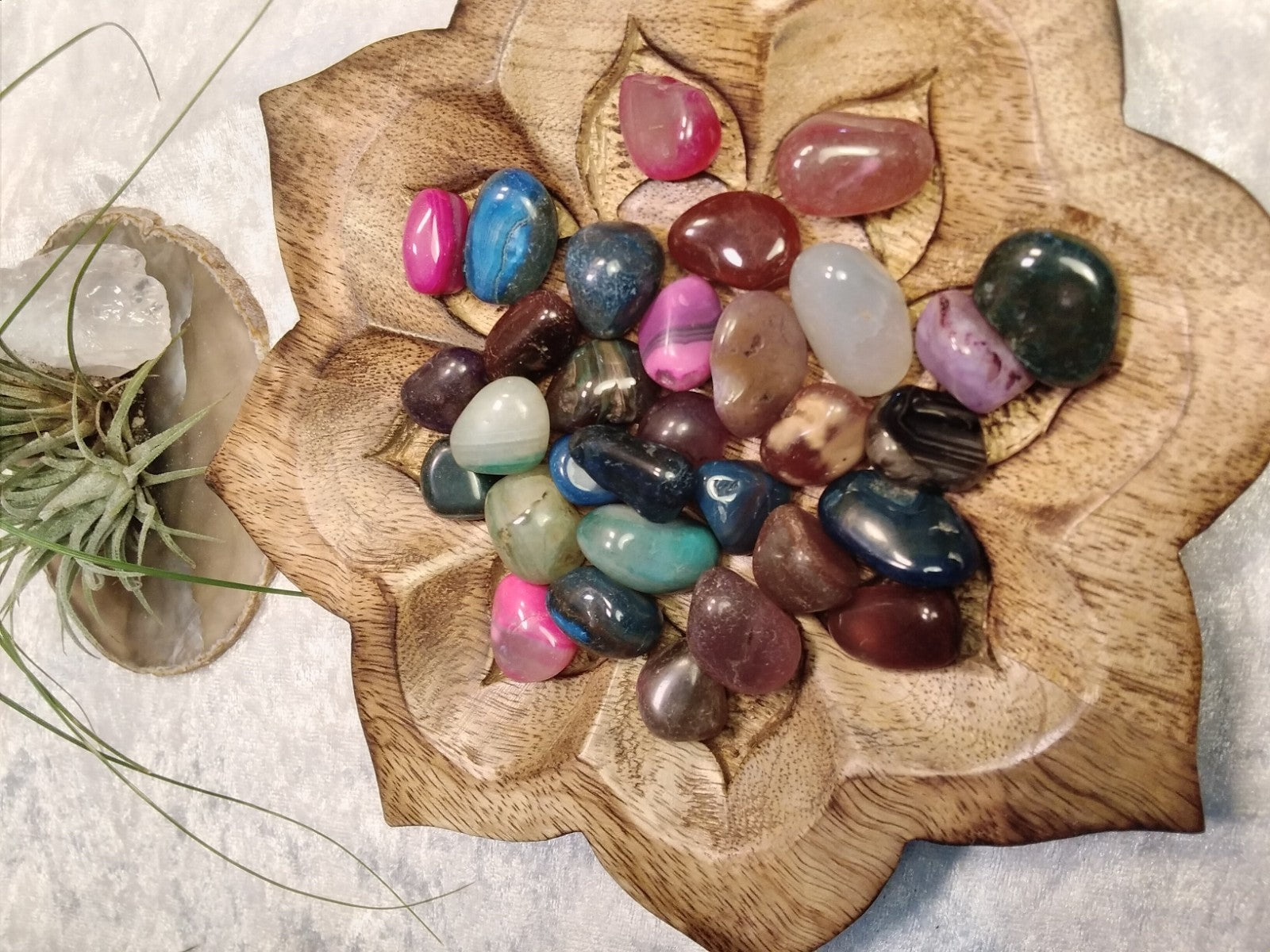 Agate Tumble Stone Mix ~Natural Stone Tumbled and Polished ~ Various weights