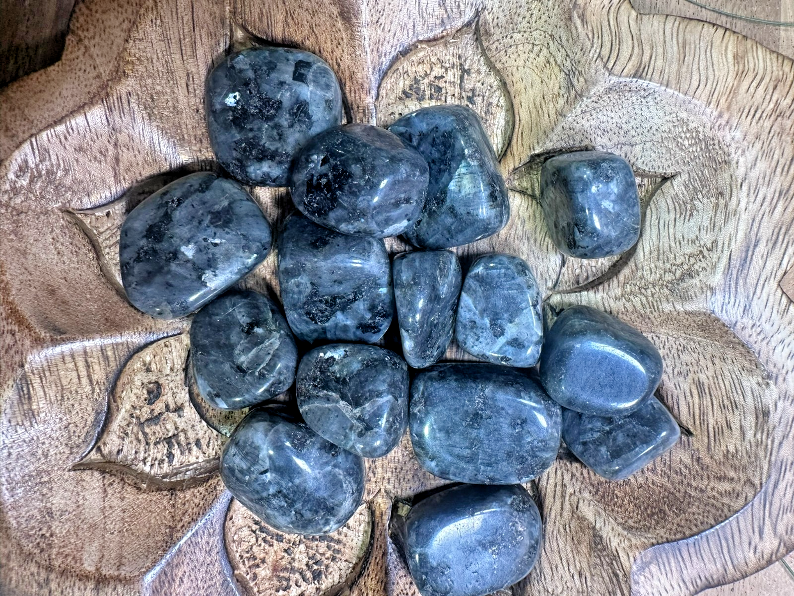 Larvikite Tumble Stone~ each ~ Natural Stone Tumbled and Polished ~ Australia